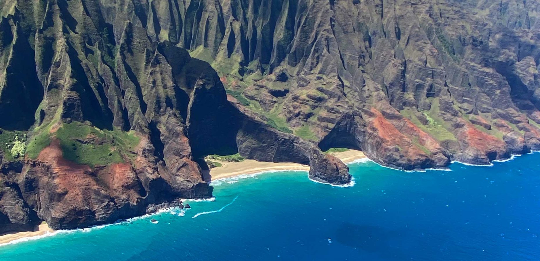 Honopu Beach and Cliffs