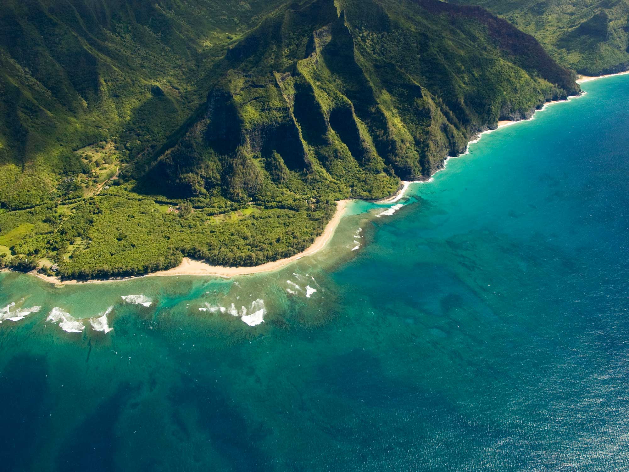 Kee Beach and Napali Coast